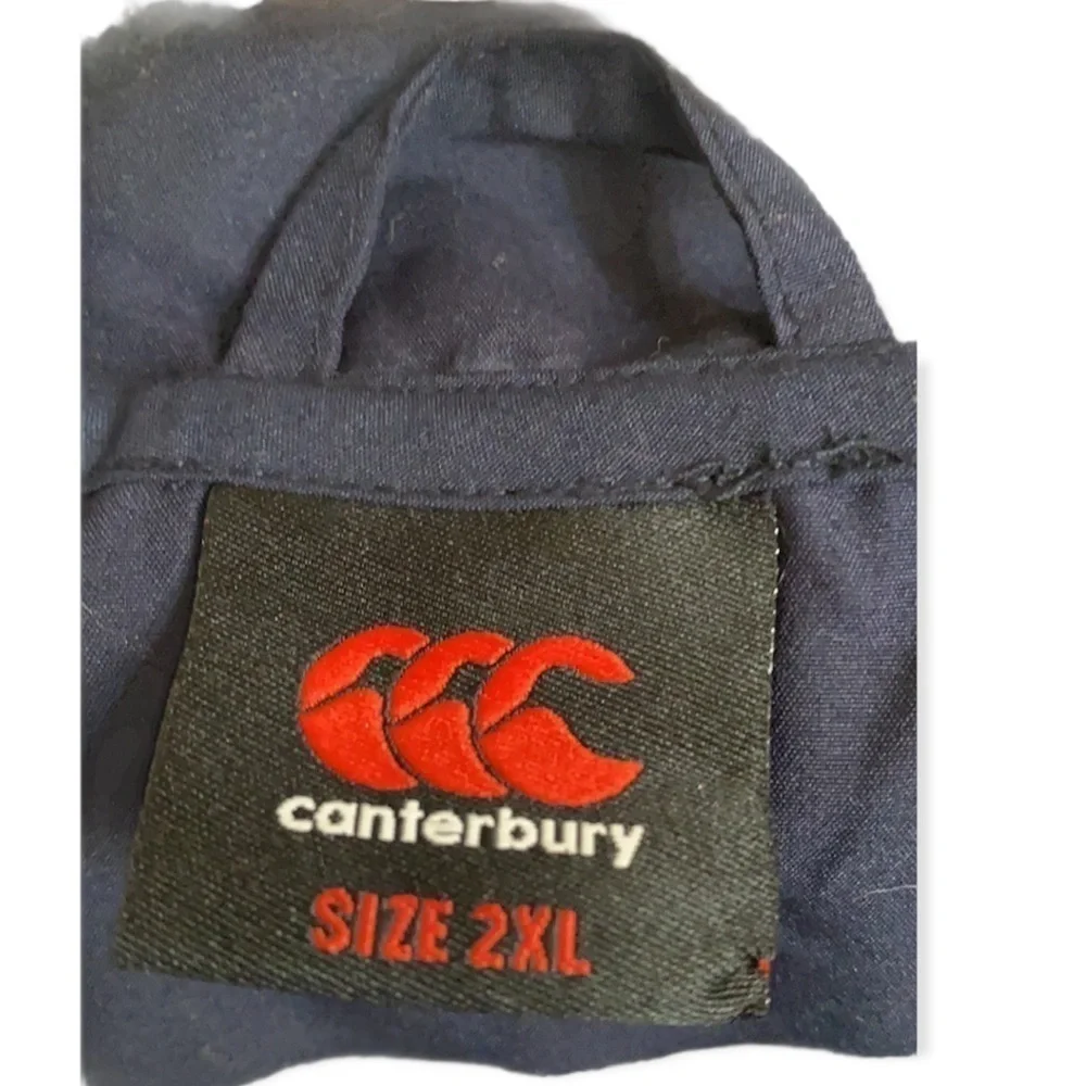 CANTERBURY Big & Tall Mens Fall Jacket Blue White Piping Size …